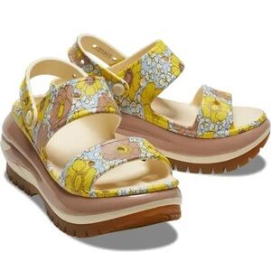 Crocs floral sandals
